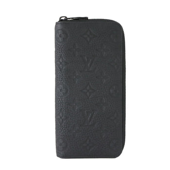 Louis Vuitton Monogram Taurillon Zippy Wallet Vertical Long In Black Leather M69047 Rfid