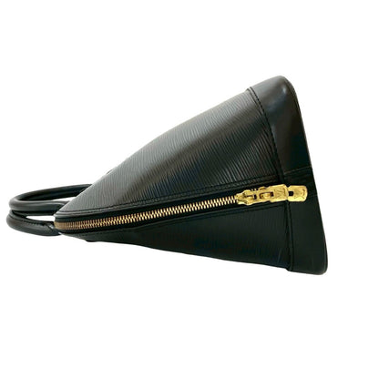 Louis Vuitton Alma Epi Leather Handbag Mini Boston Bag Noir 94578