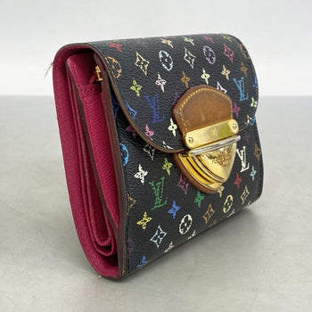 Louis Vuitton Monogram Multicolore Tri-Fold Wallet Portefeuille Koala M58087 Noir Grenard