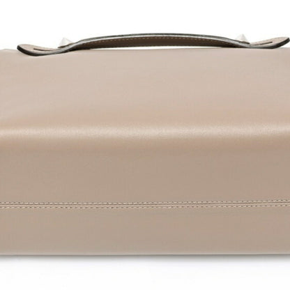 Fendi By The Way Medium Boston Bag 8Bl146 Leather Greige S-158686