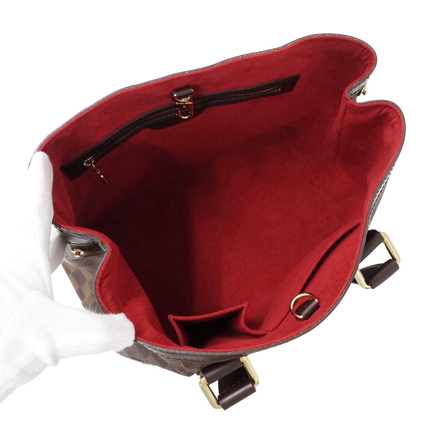 Louis Vuitton Damier Hampstead Pm Tote Bag N51205 Brown