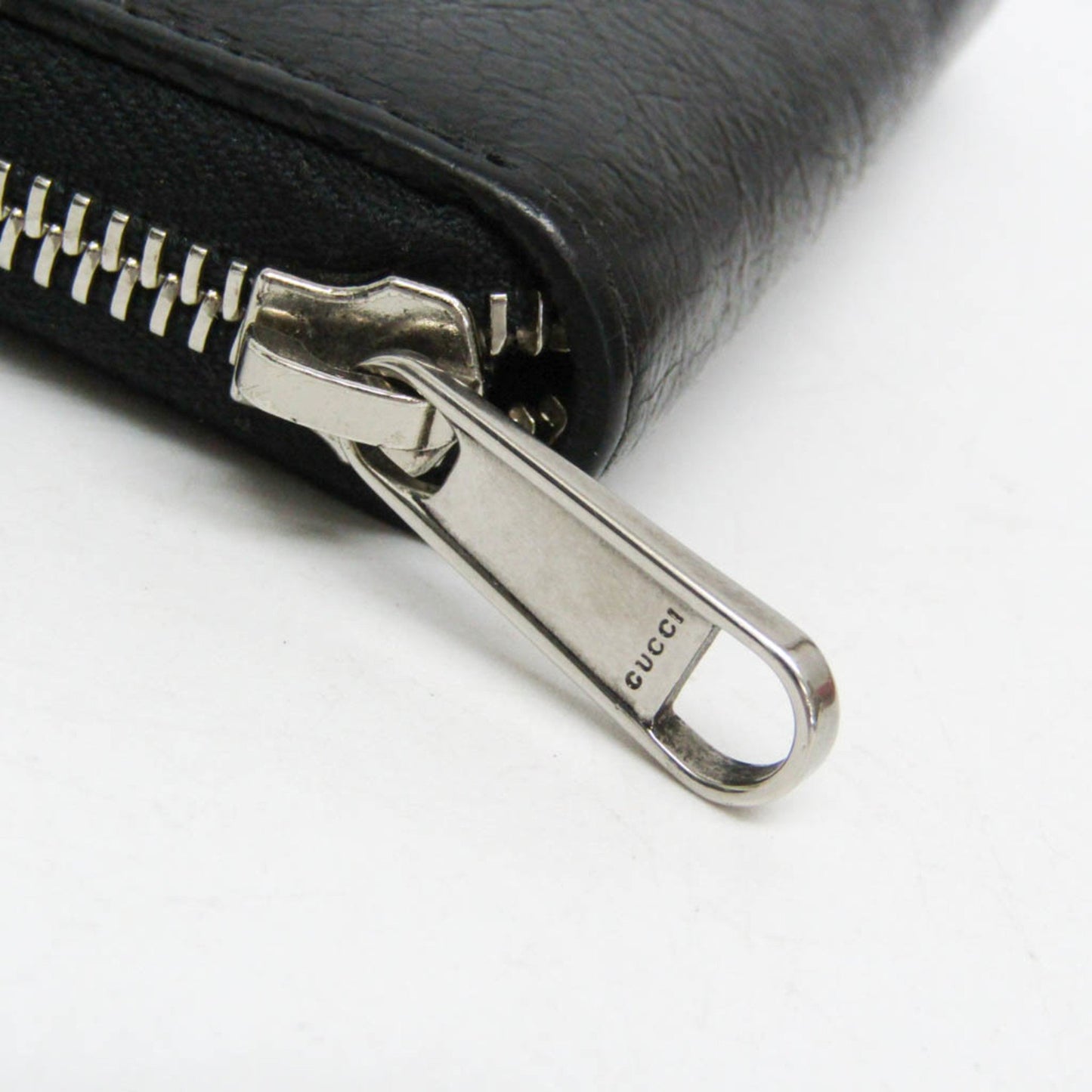 Gucci Interlocking G Coin Case 581530 Leather Card Case Black