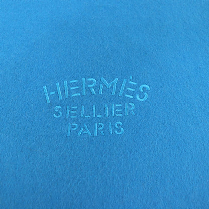 Hermes 100% Cashmere Large Stole/Shawl/Scarf With Embroidered Logo And Fringe