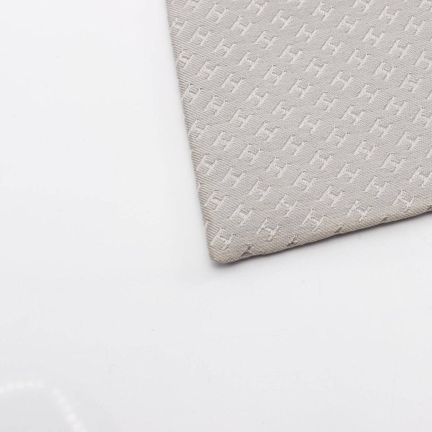 Hermes Herms H-Patterned Silk Tie For Men