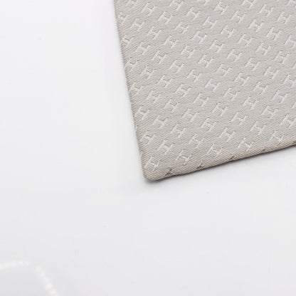 Hermes Herms H-Patterned Silk Tie For Men
