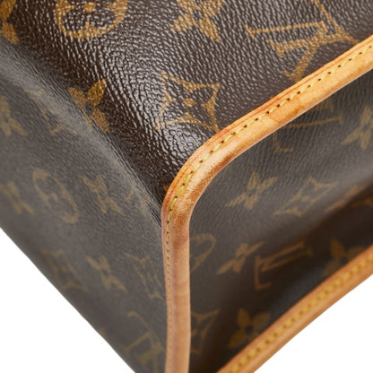 Louis Vuitton Monogram Popincourt Au Shoulder Bag Tote M40007 Brown Leather