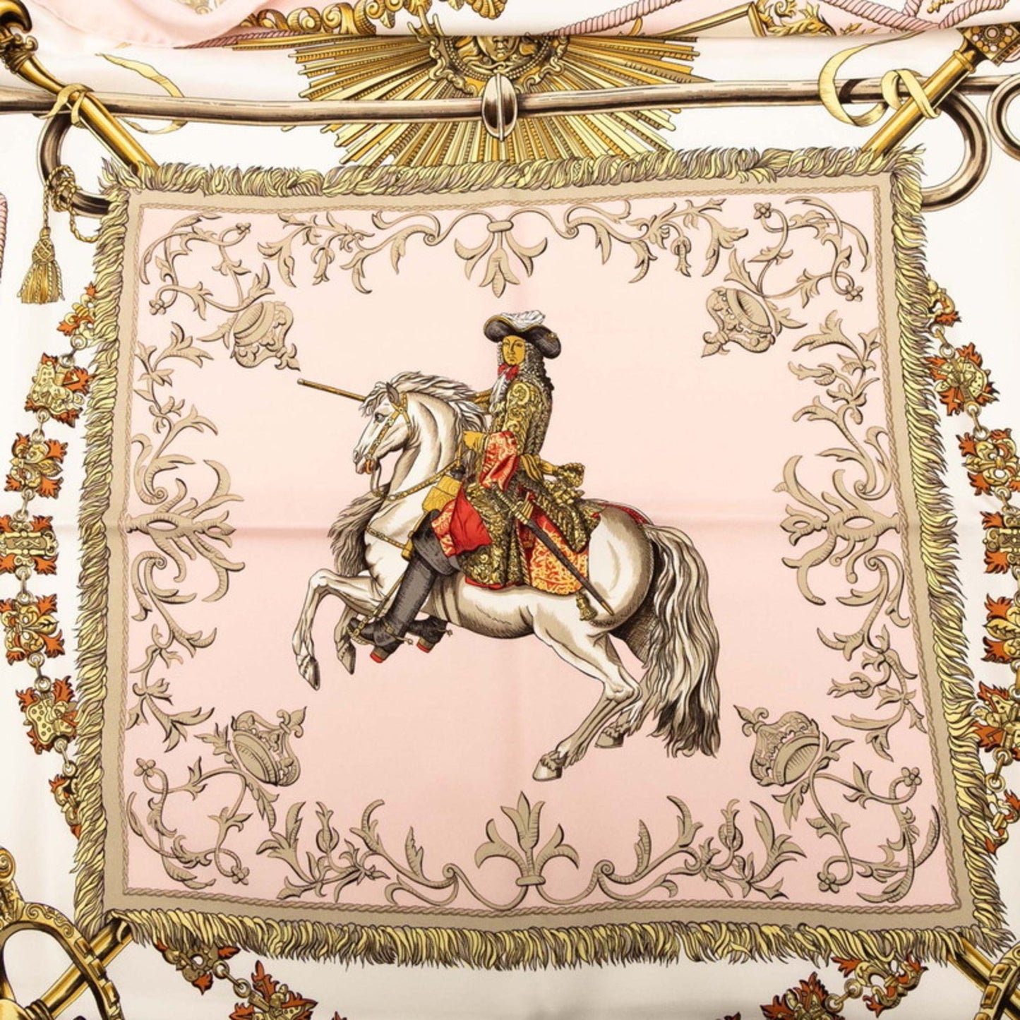Herms Carr 90 Lvdovicvs Magnvs Louis Xiv On A White Horse Scarf