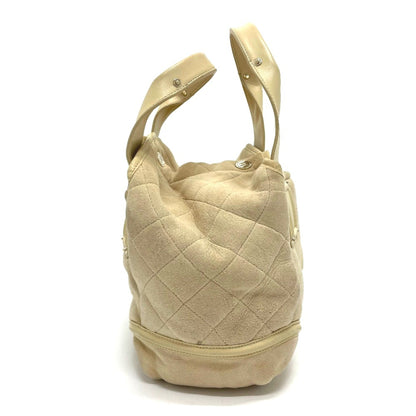 Chanel Cc Mark Bag Hand Bag Beige X Goldhardware