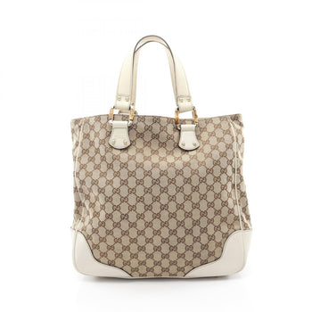 Gucci Bamboo Horsebit Gg Canvas Tote Bag