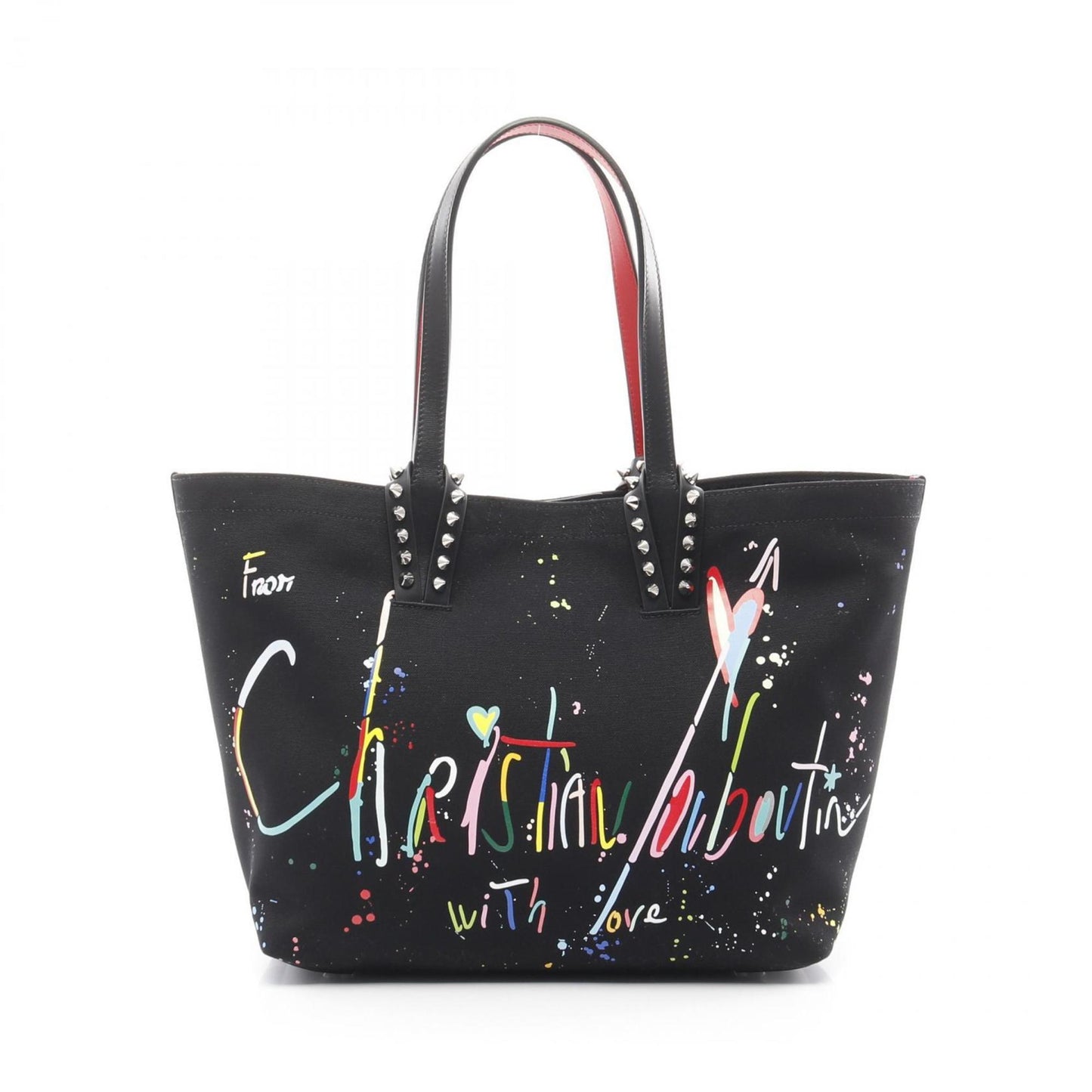 Christian Louboutin Cabata Beach Small Tote Bag Canvas Leather