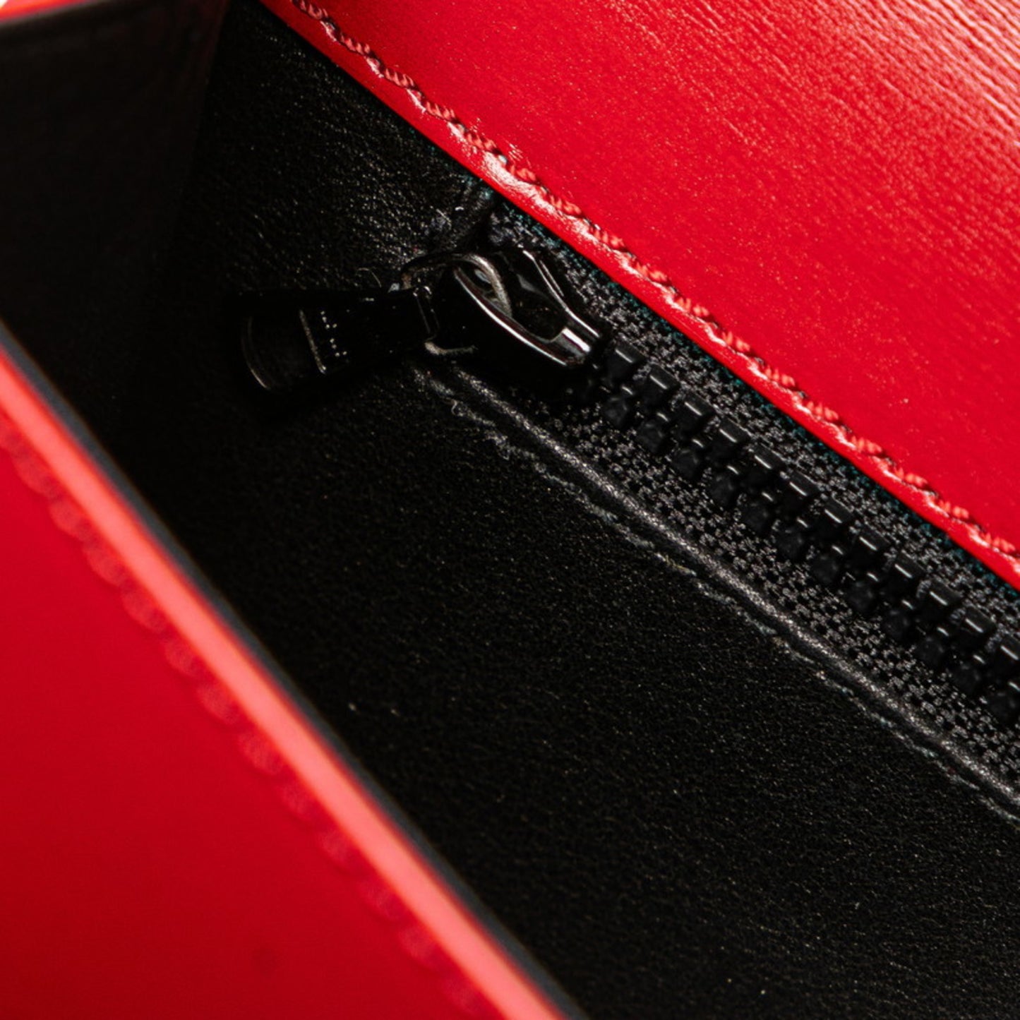 Celine Logo Clutch Bag In Red