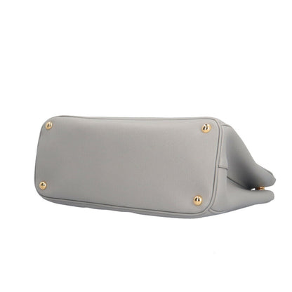 Prada Galleria Large Saffiano Shoulder Bag In Leather (1Ba274) Gray