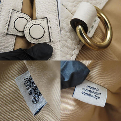 Coach Shoulder Bag Ca164 Leather White Brown