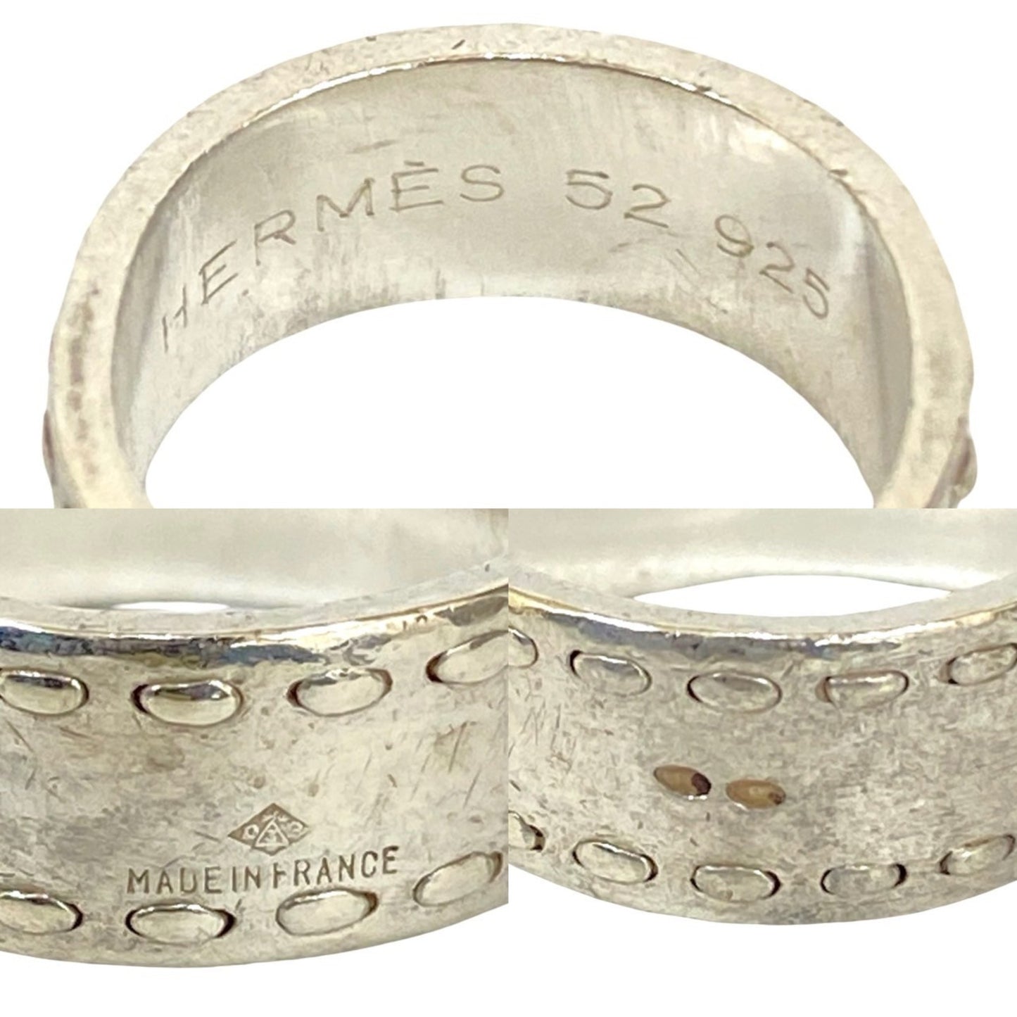 Hermes Kelly Ring With Cadena Motif