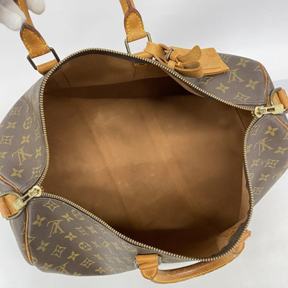 Louis Vuitton Monogram Keepall Bandouliere 45 Boston Bag M41418 Brown