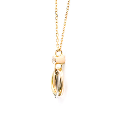 Cartier Baby Trinity 1P Diamond Necklace Pink Gold (18K)
