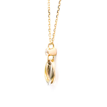 Cartier Baby Trinity 1P Diamond Necklace Pink Gold (18K)