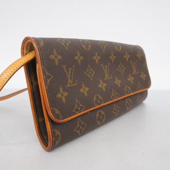Louis Vuitton Monogram Pochette Twin Gm Shoulder Bag M51852 Brown