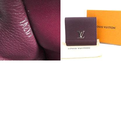 Louis Vuitton Bifold Wallet Portefeuille Lock Me 2 Compact/Taurillon Prune