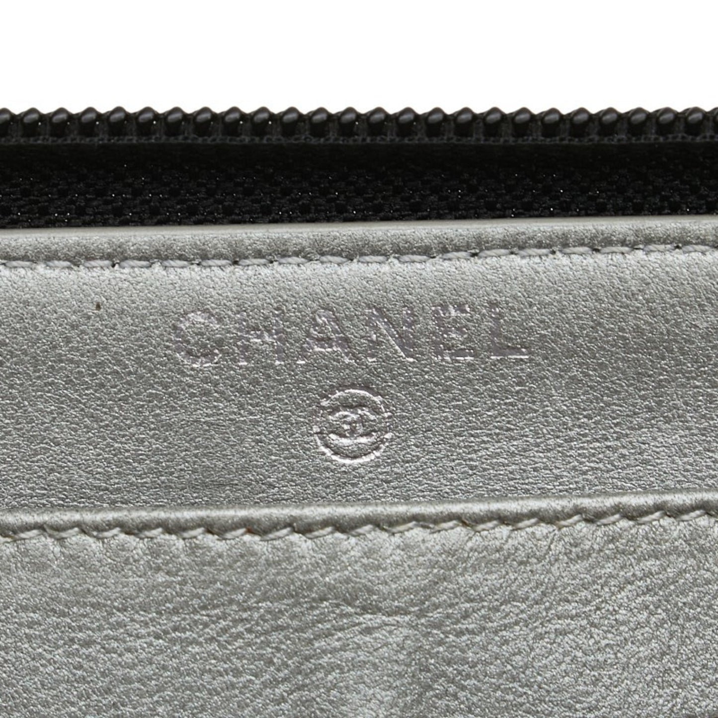 Chanel Camellia Coco Mark Long Wallet With Round Zipper