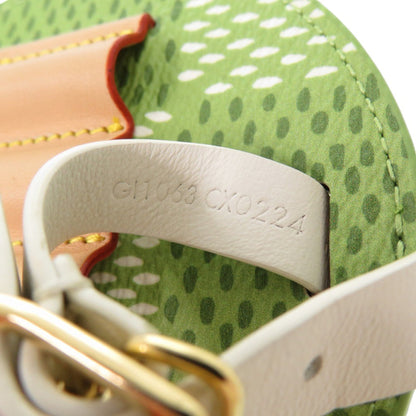 Unused Louis Vuitton Lv Bag Tag Golf Tee Damier Charm Gi1063 Canvas Leather Green 0499 Louis Vuitton