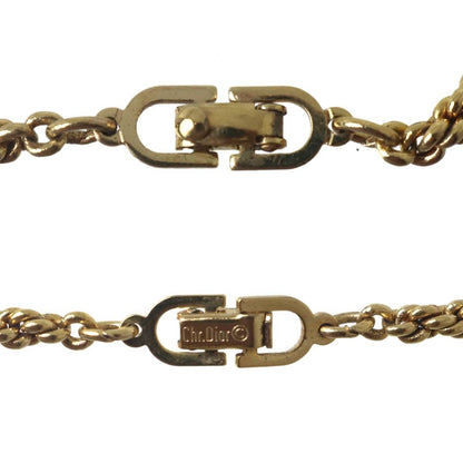 Christian Dior Design Chain Station Necklace