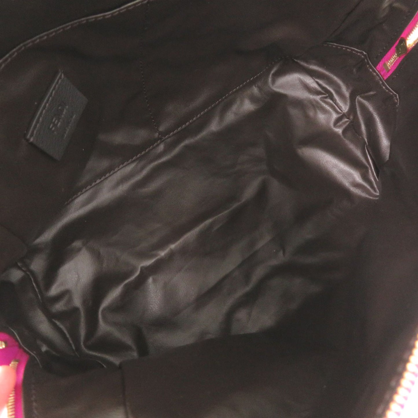 Like New Fendi Beauty Pouch With Ff Logo And Zucca Pattern