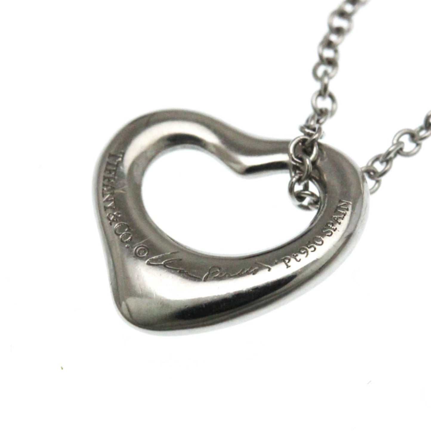 Tiffany Open Heart Necklace With Diamonds Platinum Diamond Men