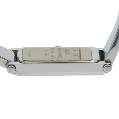 Gucci Bangle Watch 1500L Quartz Pink Dial Stainless Steel