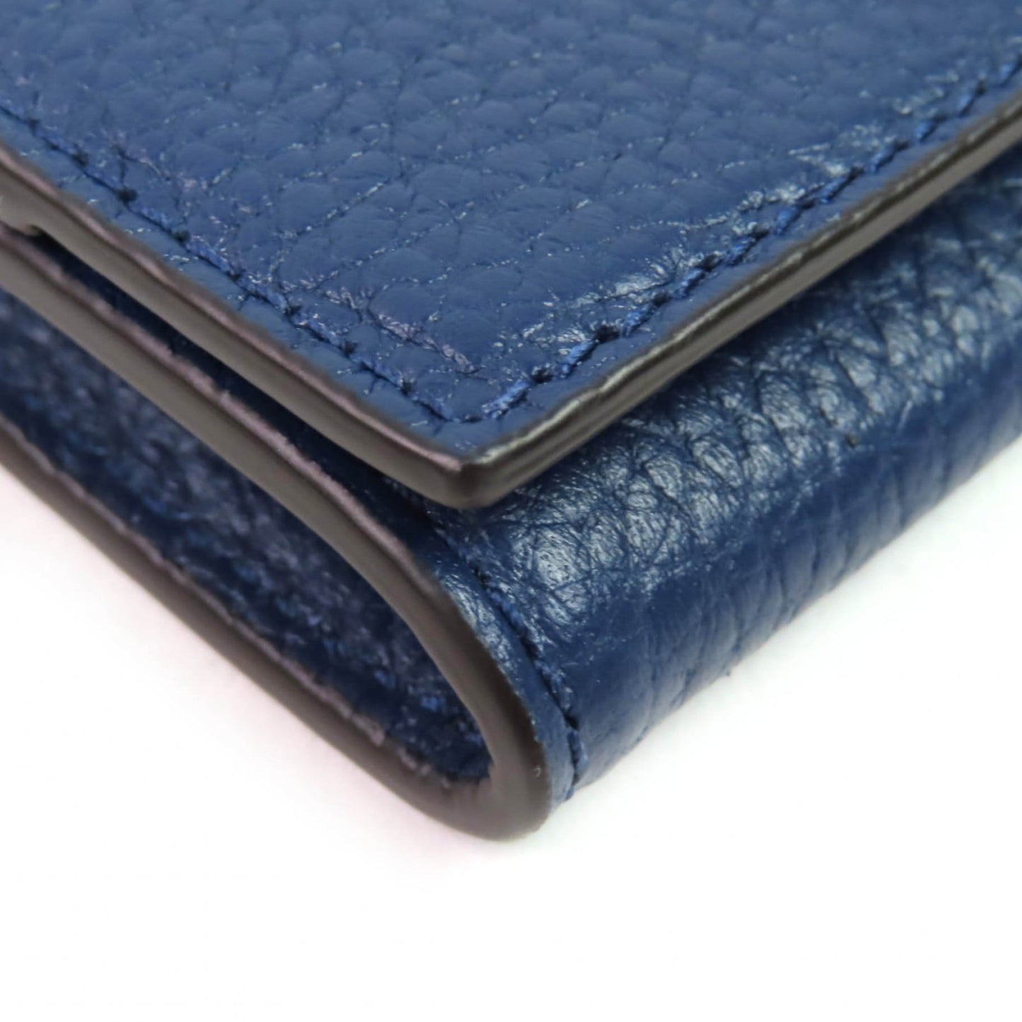 Gucci 771160 Leather Wallet/Coin Purse Compact Wallet With Logo Hardware