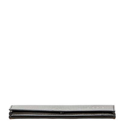 Cartier Happy Birthday Long Wallet Black Enamel