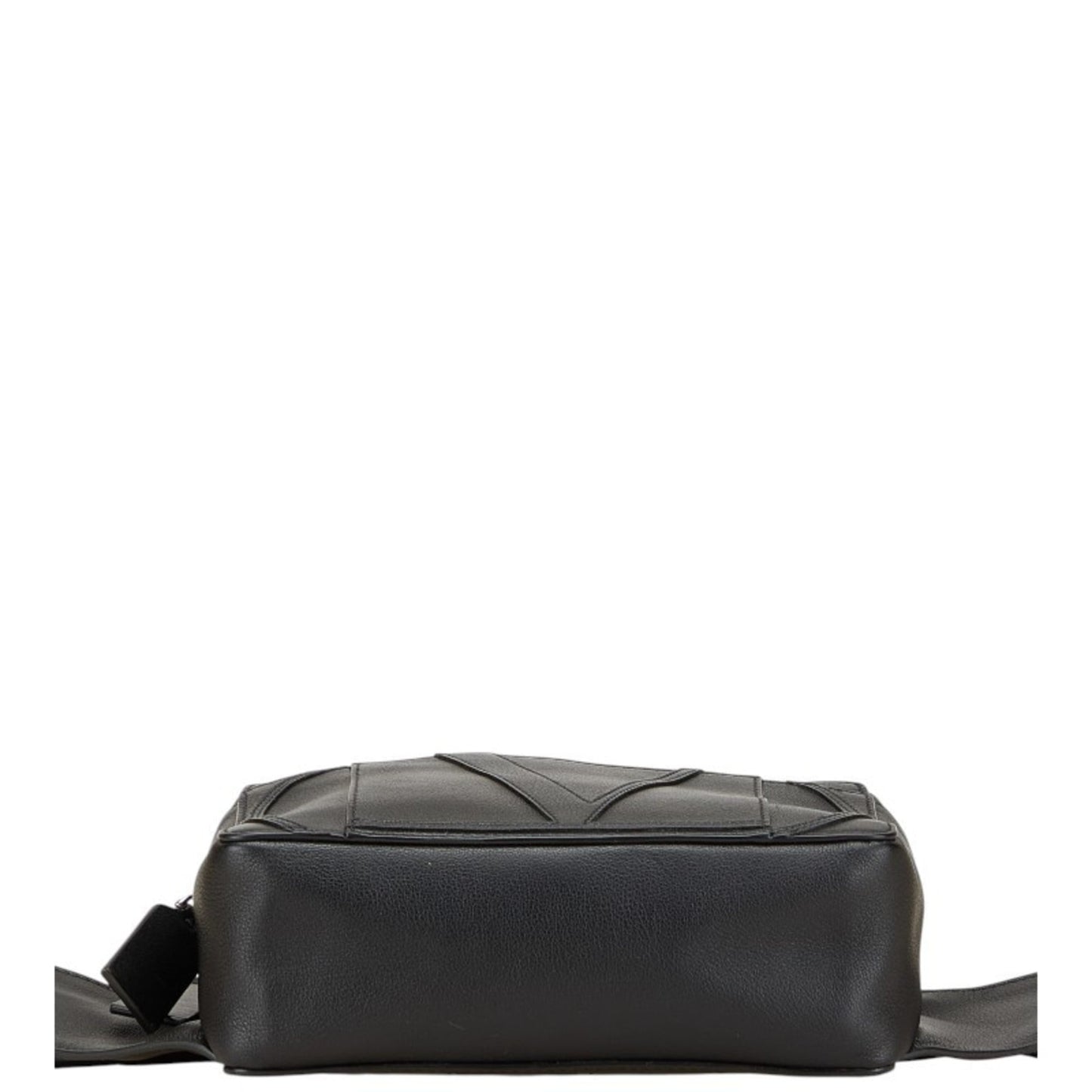 Valentino V Logo Body Bag/Waist Bag In Black Leather