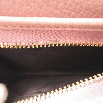 Like New Gucci Gg Marmont 658610 Compact Leather Wallet In Supreme Pink