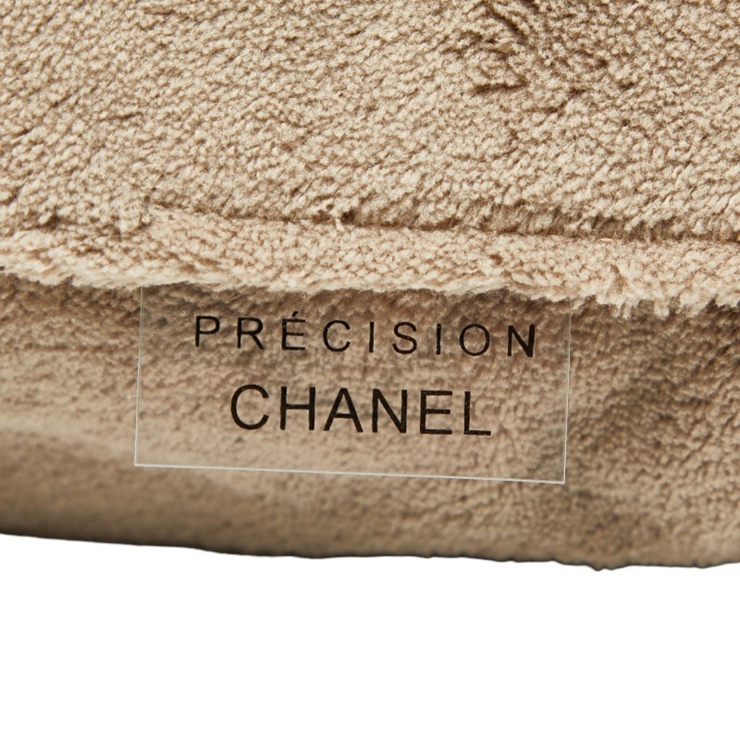 Chanel Coco Mark Novelty Crossbody Shoulder Bag In Beige And White With Pile