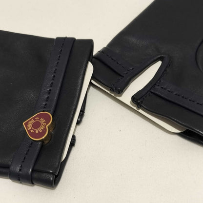 Hermes Dream Love Navy Lambskin Gloves