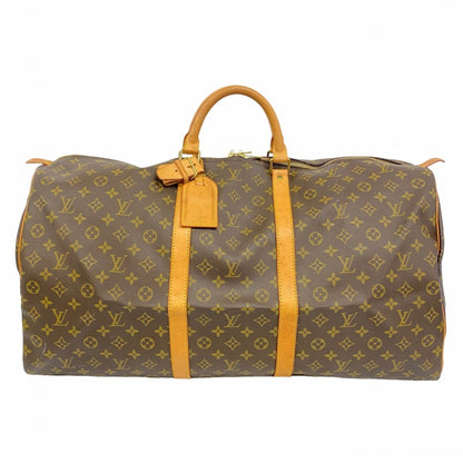 Louis Vuitton Monogram Keepall 60 Boston Bag M41422 Brown