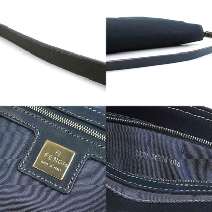 Fendi Shoulder Bag In Canvas And Leather