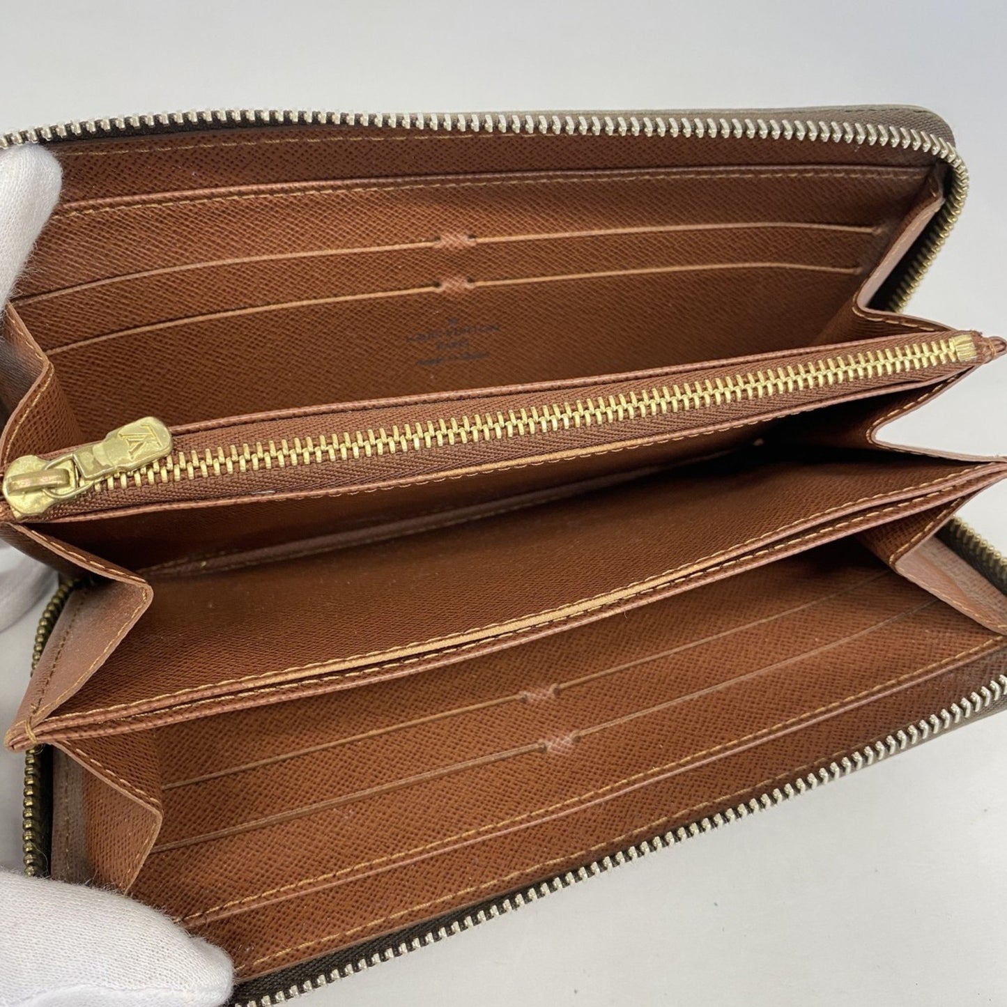 Louis Vuitton Monogram Zippy Wallet M60017 Brown