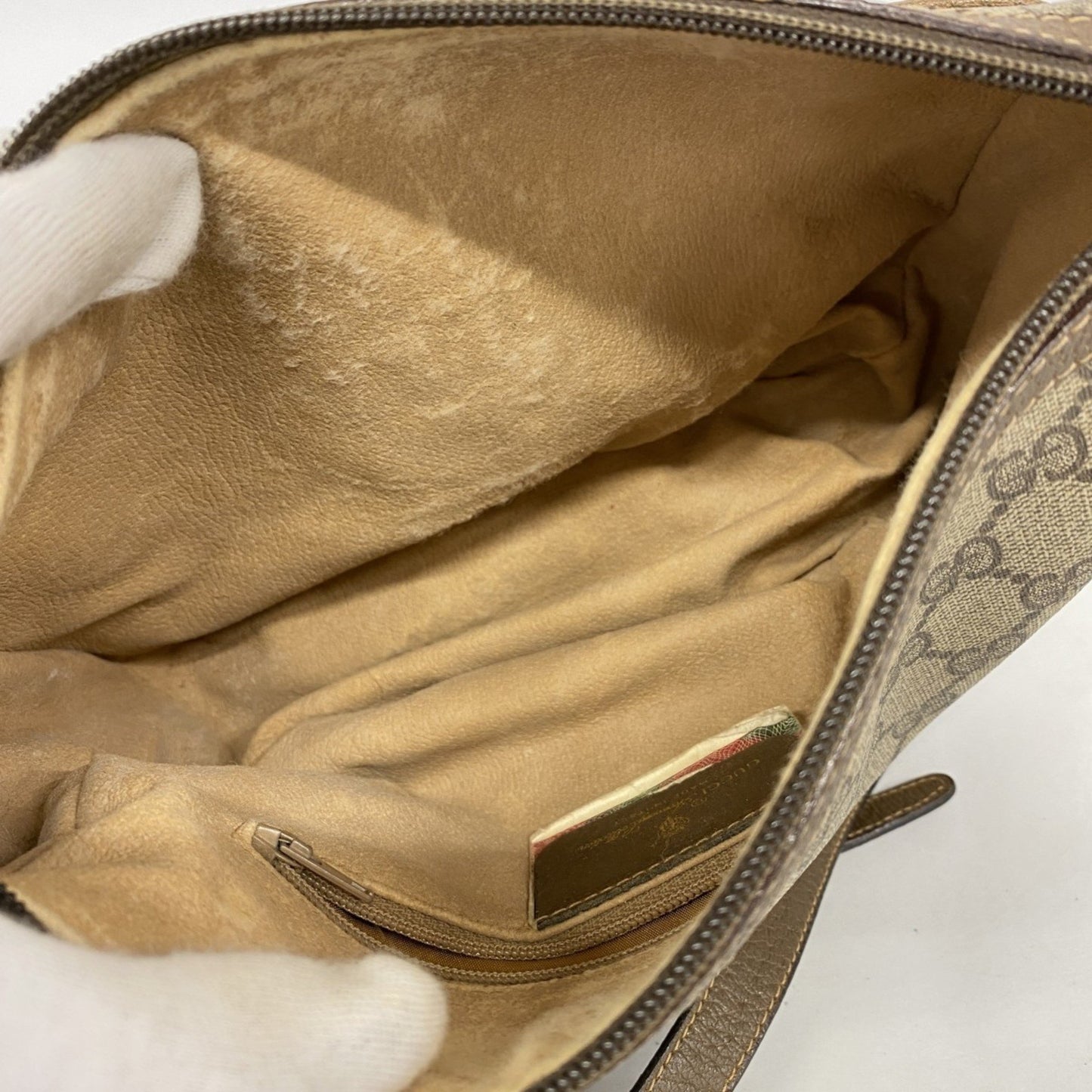 Gucci Gg Supreme Sherry Line Shoulder Bag 89 02 032 Brown