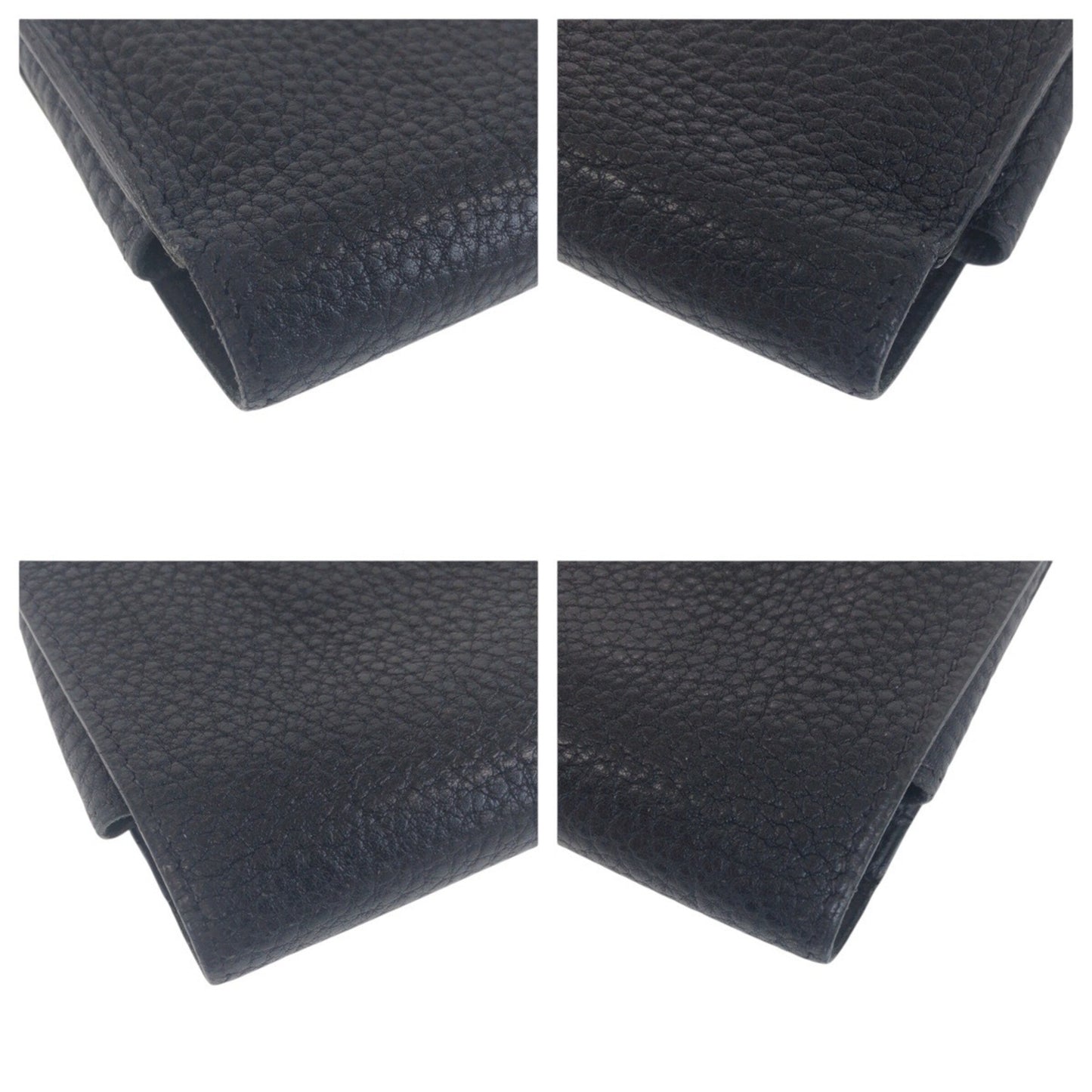 Hermes Dogon Gm Black Gold Hardware Taurillon Clemence Long Wallet D Engraved