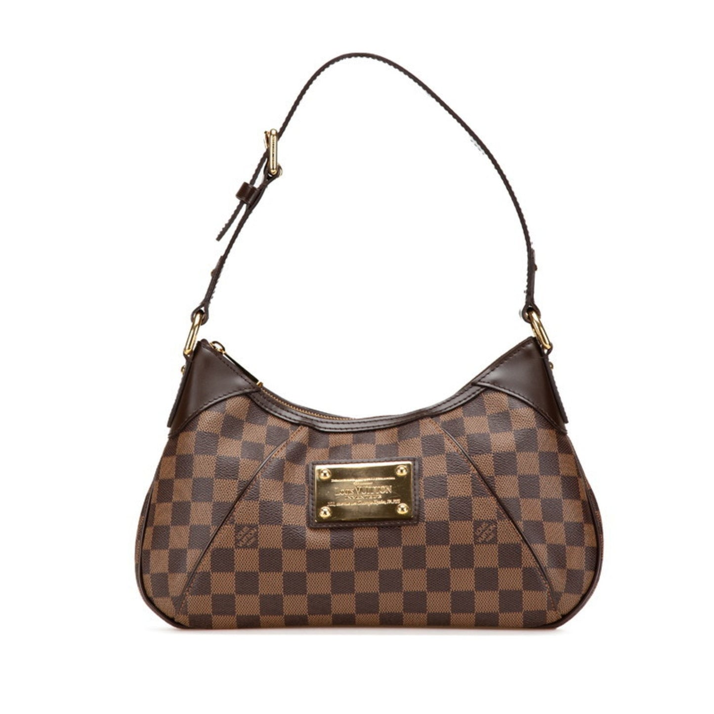Louis Vuitton Damier Thames Pm One-Shoulder Bag N48180 Brown Pvc Leather