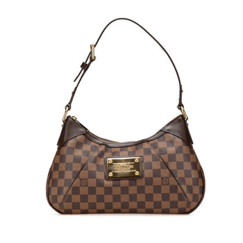 Louis Vuitton Damier Thames Pm One-Shoulder Bag N48180 Brown Pvc Leather