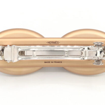 Hermes Herms Tori Maillon Gm Barrette H231034 Biscuit Metal Chaine D'Ancre Hair Clip