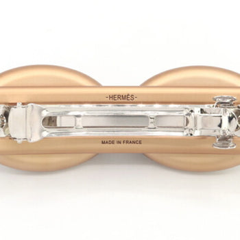Hermes Herms Tori Maillon Gm Barrette H231034 Biscuit Metal Chaine D'Ancre Hair Clip