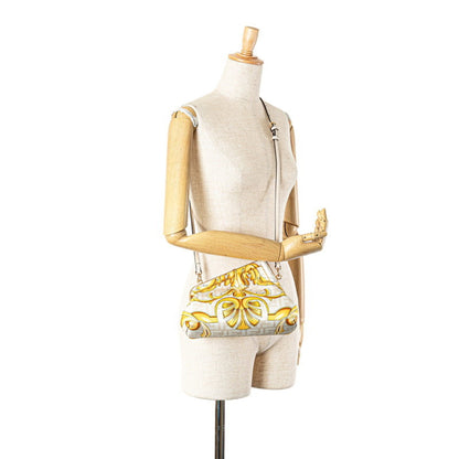 Fendi X Versace Fendace First Medium Crossbody Shoulder Bag 8Bp127 White