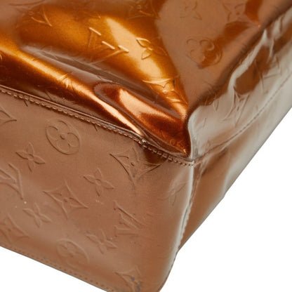 Louis Vuitton Monogram Vernis Reed Mm Tote Bag M91143 Bronze/Brown Patent Leather