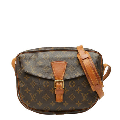 Louis Vuitton Monogram Jeune Fille Mm Crossbody Shoulder Bag M51226 Brown Leather