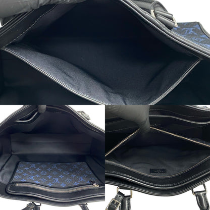 Louis Vuitton Grand Sac Tote Monogram Jacquard Leather Bag Handbag Black 38793