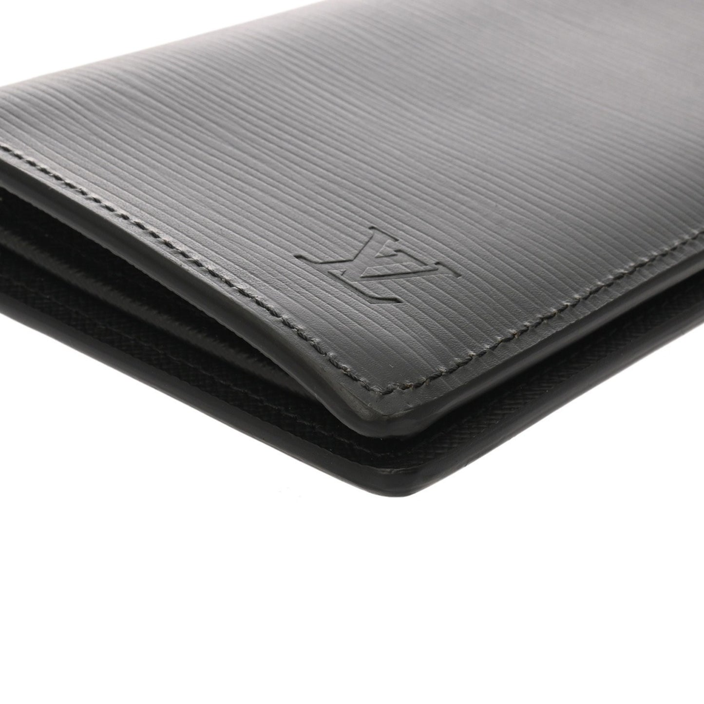 Louis Vuitton Epi Leather Portefeuille Brazza Noir M60622 Men'S Long Wallet In Leather