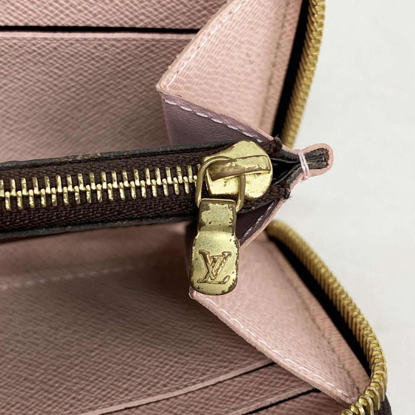 Louis Vuitton Monogram Portefeuille Clemence Long Wallet M61298 Brown Rose Ballerine